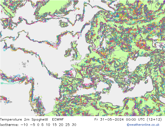     Spaghetti ECMWF  31.05.2024 00 UTC