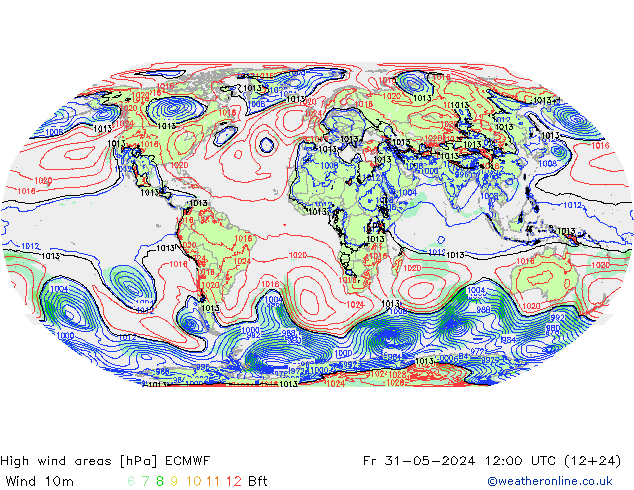 Sturmfelder ECMWF Fr 31.05.2024 12 UTC