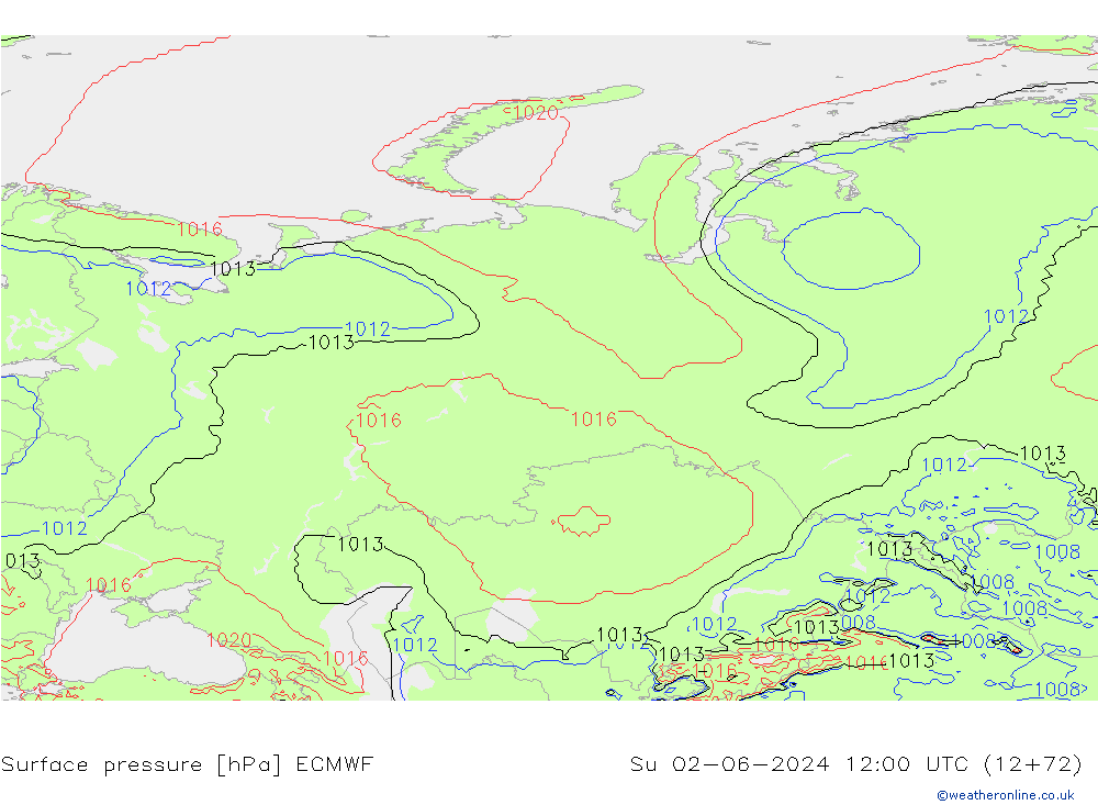 ciśnienie ECMWF nie. 02.06.2024 12 UTC