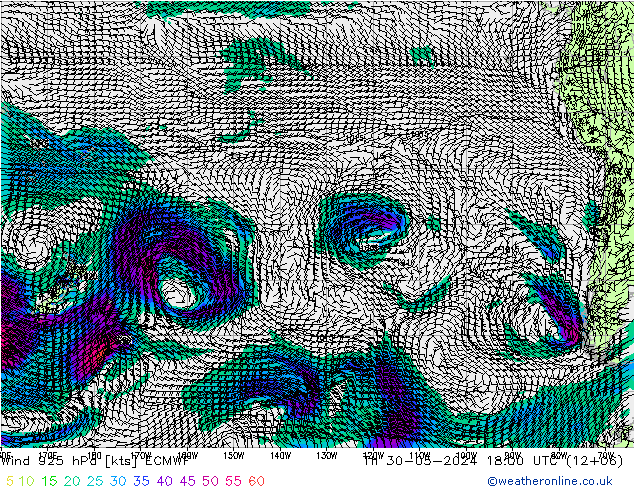 Rüzgar 925 hPa ECMWF Per 30.05.2024 18 UTC