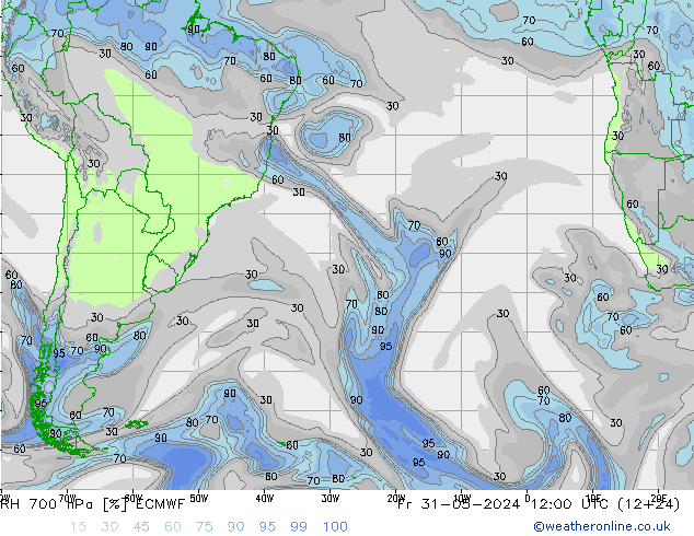 RV 700 hPa ECMWF vr 31.05.2024 12 UTC