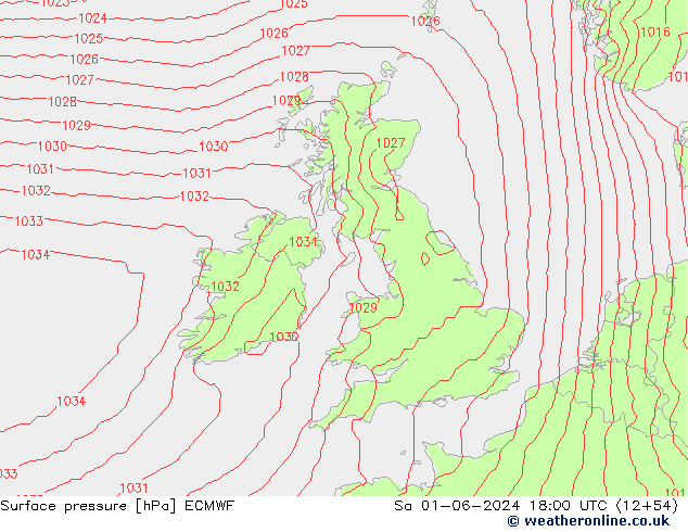 Yer basıncı ECMWF Cts 01.06.2024 18 UTC