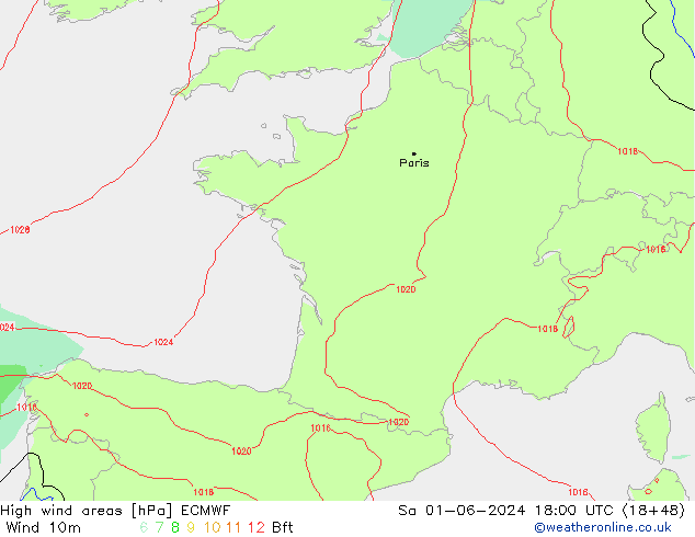 Sturmfelder ECMWF Sa 01.06.2024 18 UTC
