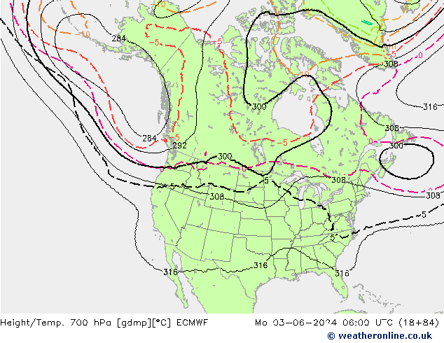 Hoogte/Temp. 700 hPa ECMWF ma 03.06.2024 06 UTC