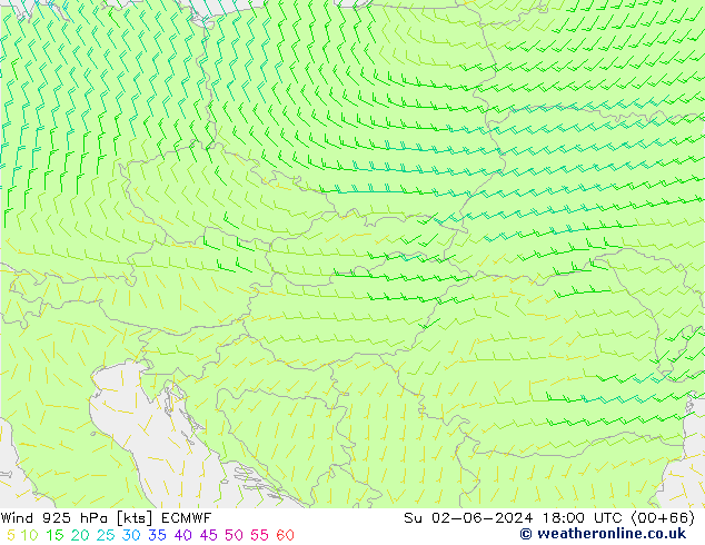 Wind 925 hPa ECMWF Ne 02.06.2024 18 UTC