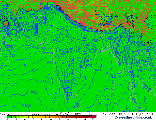     Spread ECMWF  31.05.2024 00 UTC