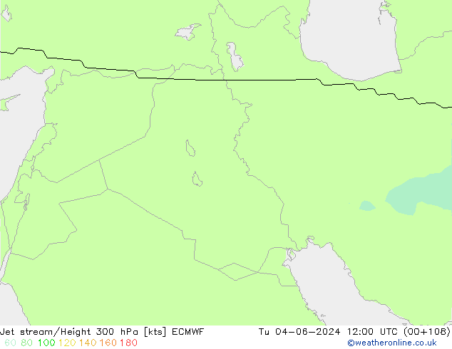 Straalstroom ECMWF di 04.06.2024 12 UTC