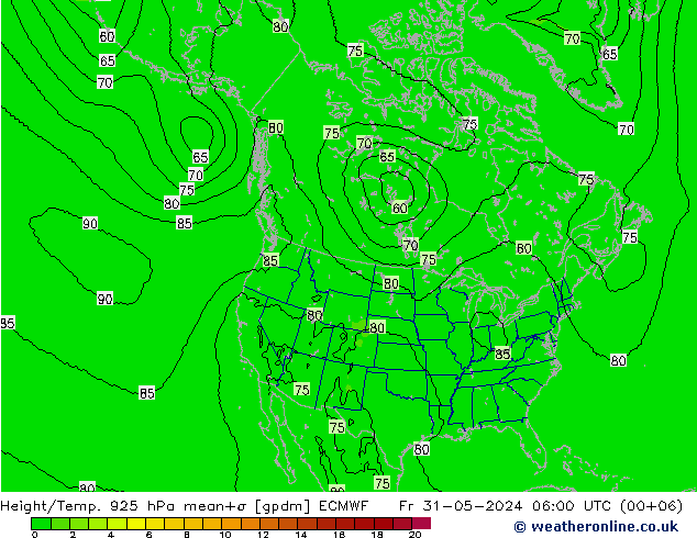 Height/Temp. 925 hPa ECMWF  31.05.2024 06 UTC