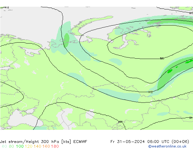 Jet Akımları ECMWF Cu 31.05.2024 06 UTC