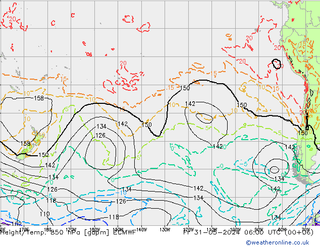 Height/Temp. 850 hPa ECMWF pt. 31.05.2024 06 UTC