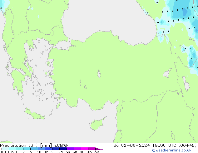 opad (6h) ECMWF nie. 02.06.2024 00 UTC