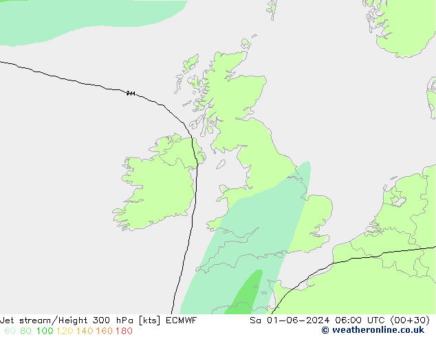 джет ECMWF сб 01.06.2024 06 UTC