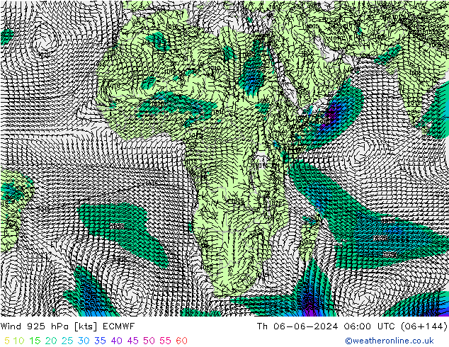 Wind 925 hPa ECMWF Th 06.06.2024 06 UTC