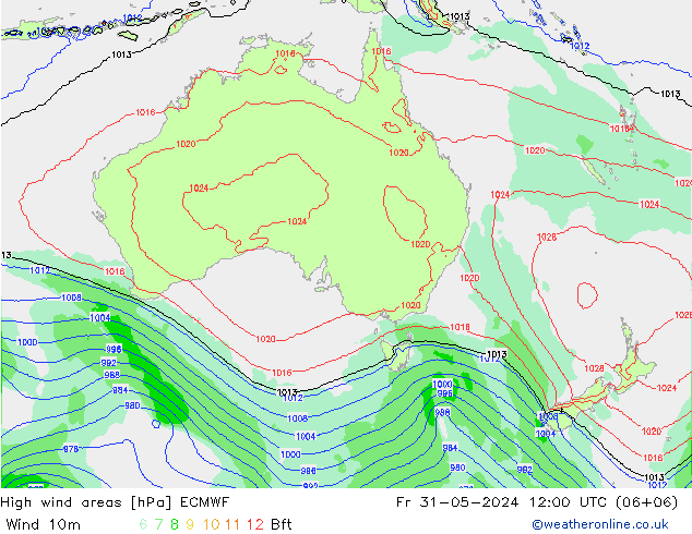 Sturmfelder ECMWF Fr 31.05.2024 12 UTC