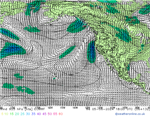 Wind 925 hPa ECMWF St 05.06.2024 18 UTC