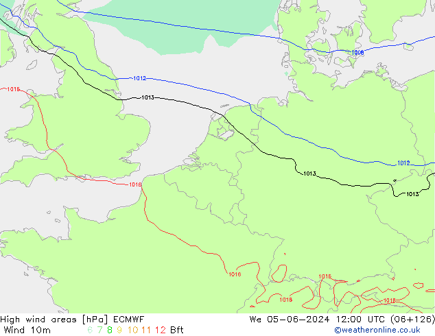 Windvelden ECMWF wo 05.06.2024 12 UTC