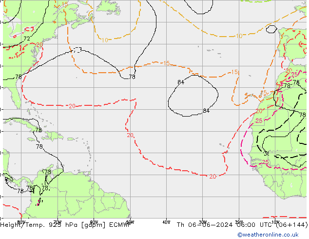 Height/Temp. 925 hPa ECMWF Th 06.06.2024 06 UTC