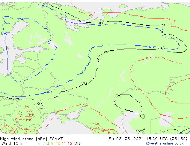 Windvelden ECMWF zo 02.06.2024 18 UTC