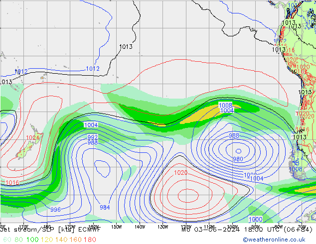 Courant-jet ECMWF lun 03.06.2024 18 UTC