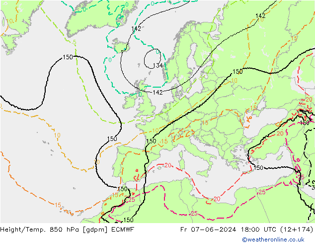 Height/Temp. 850 hPa ECMWF pt. 07.06.2024 18 UTC