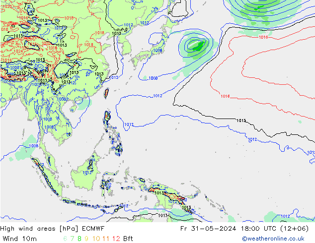 Sturmfelder ECMWF Fr 31.05.2024 18 UTC