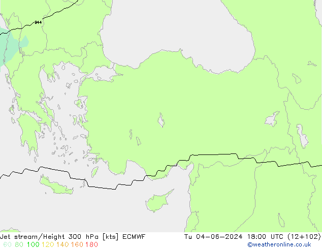 Jet Akımları ECMWF Sa 04.06.2024 18 UTC