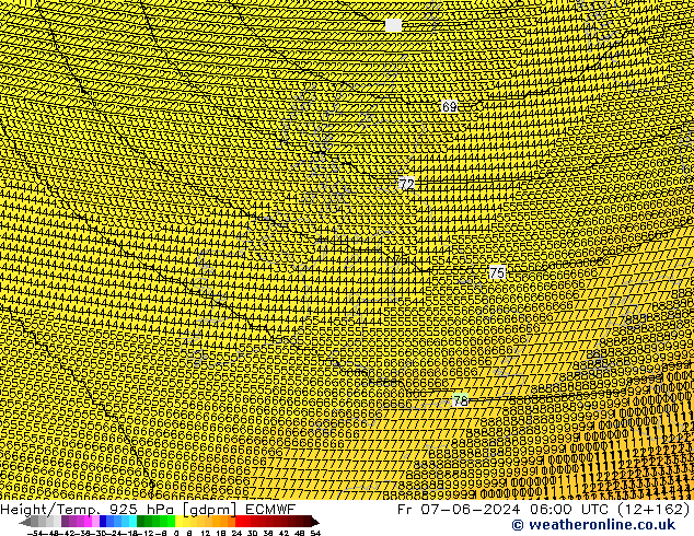 Height/Temp. 925 hPa ECMWF ven 07.06.2024 06 UTC