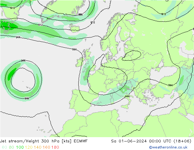 Polarjet ECMWF Sa 01.06.2024 00 UTC