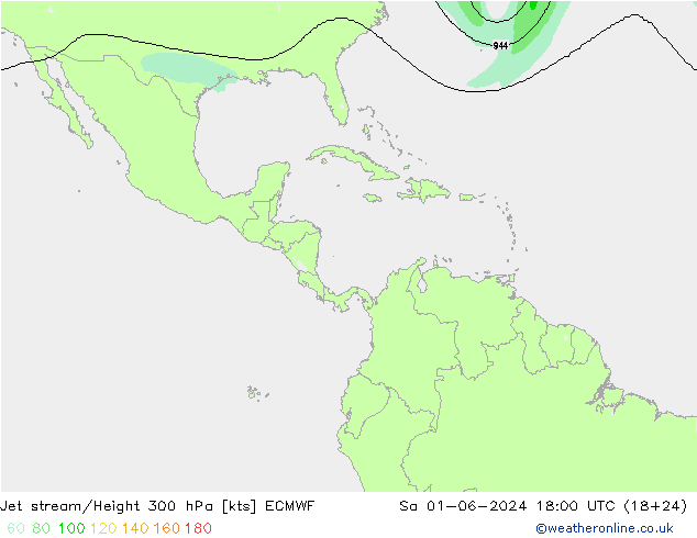 Straalstroom ECMWF za 01.06.2024 18 UTC