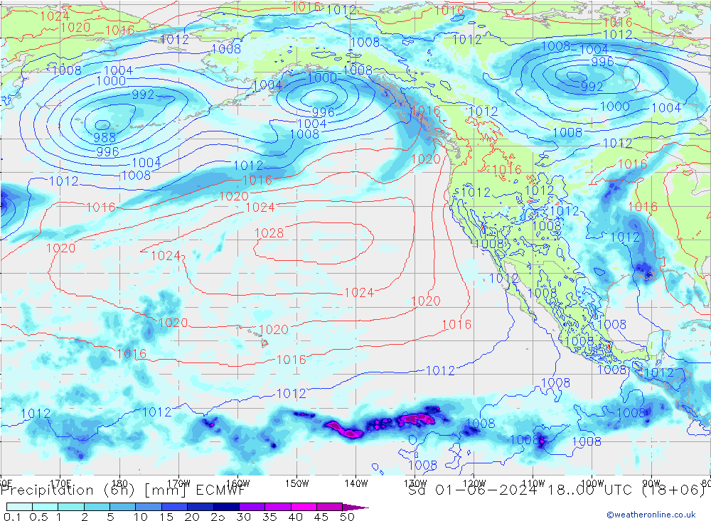 Nied. akkumuliert (6Std) ECMWF Sa 01.06.2024 00 UTC