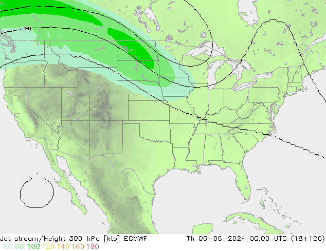 Courant-jet ECMWF jeu 06.06.2024 00 UTC