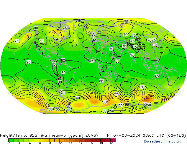 Height/Temp. 925 hPa ECMWF  07.06.2024 06 UTC