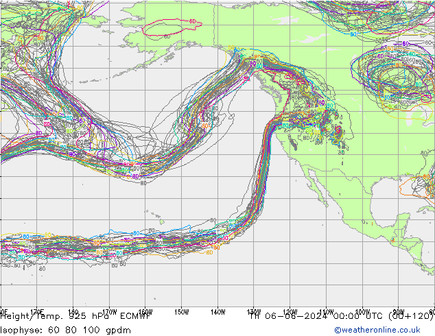Height/Temp. 925 гПа ECMWF чт 06.06.2024 00 UTC