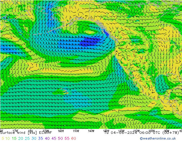 Rüzgar 10 m ECMWF Sa 04.06.2024 06 UTC