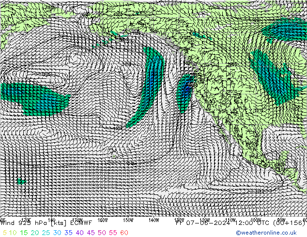 Wind 925 hPa ECMWF vr 07.06.2024 12 UTC