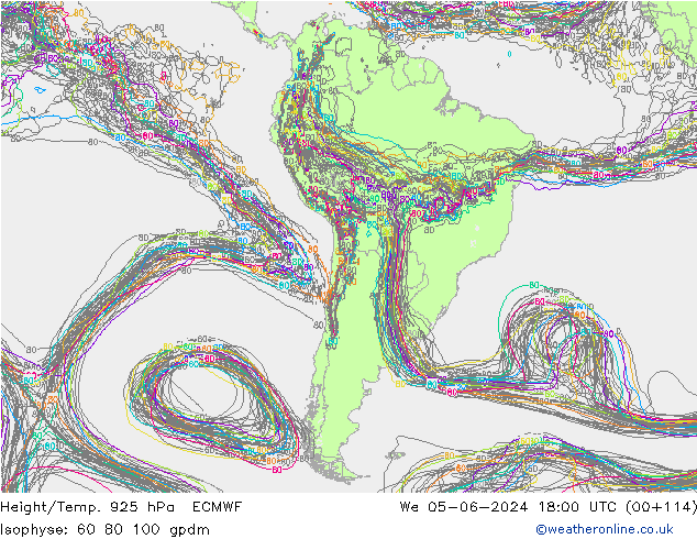 Yükseklik/Sıc. 925 hPa ECMWF Çar 05.06.2024 18 UTC