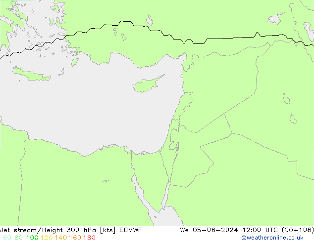 Courant-jet ECMWF mer 05.06.2024 12 UTC