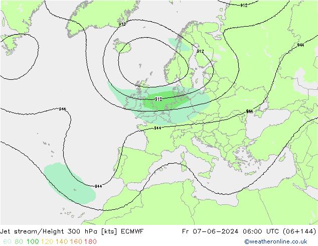 Polarjet ECMWF Fr 07.06.2024 06 UTC