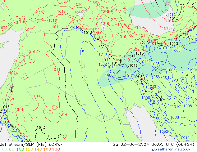 Courant-jet ECMWF dim 02.06.2024 06 UTC