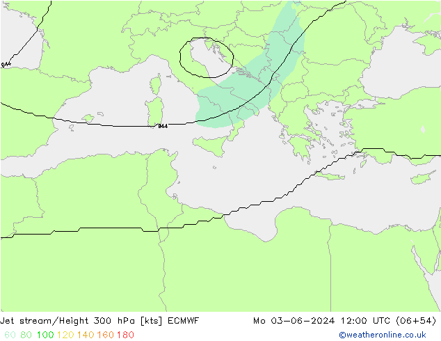 Jet Akımları ECMWF Pzt 03.06.2024 12 UTC