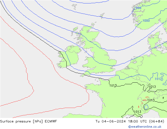 pression de l'air ECMWF mar 04.06.2024 18 UTC