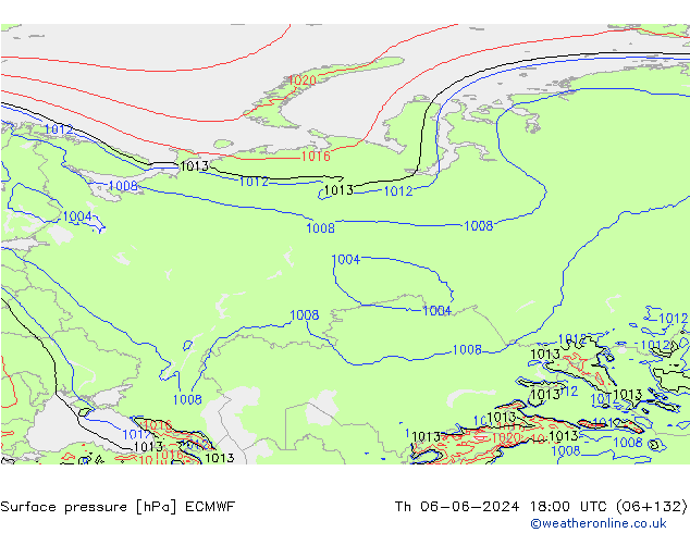 Yer basıncı ECMWF Per 06.06.2024 18 UTC