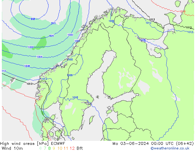 Windvelden ECMWF ma 03.06.2024 00 UTC