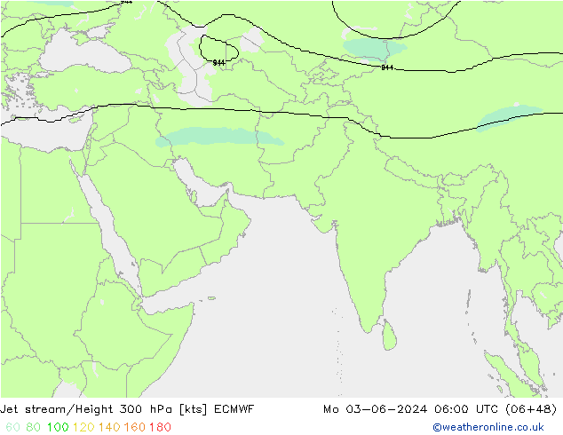 Jet Akımları ECMWF Pzt 03.06.2024 06 UTC