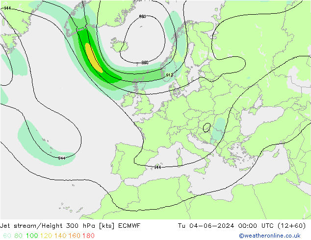 Jet Akımları ECMWF Sa 04.06.2024 00 UTC