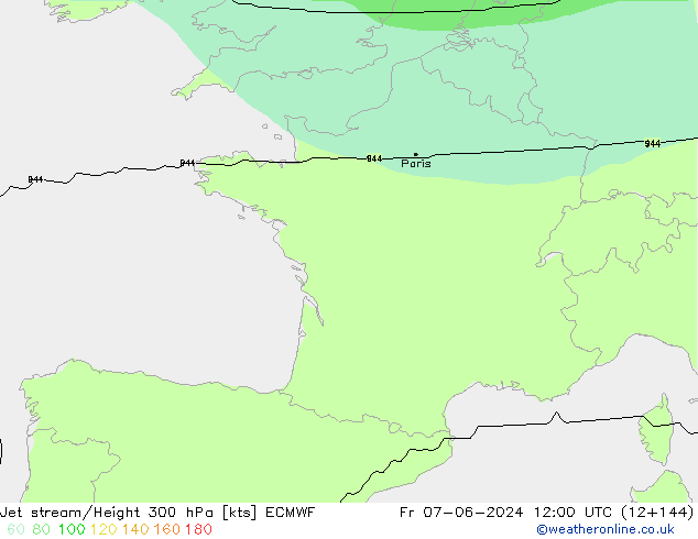 джет ECMWF пт 07.06.2024 12 UTC