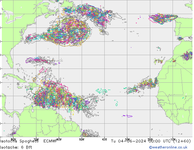 Isotachs Spaghetti ECMWF  04.06.2024 00 UTC