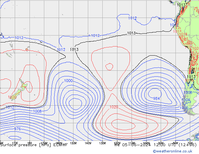 приземное давление ECMWF ср 05.06.2024 12 UTC