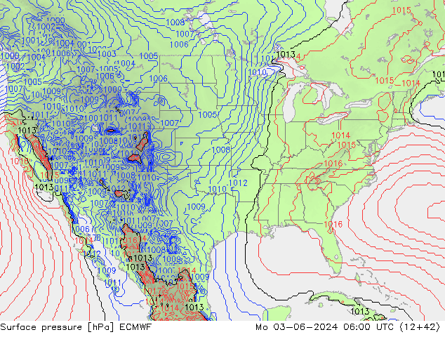 pression de l'air ECMWF lun 03.06.2024 06 UTC