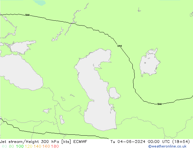 Corrente a getto ECMWF mar 04.06.2024 00 UTC